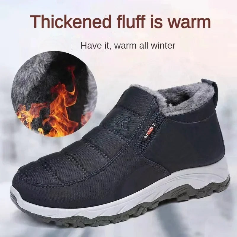 Autumn Winter Cotton Warm Shoes Chunky Sole Comfortable Woman Men 's Sneaker Sport Ankle boots zapatillas de mujer Casula boo